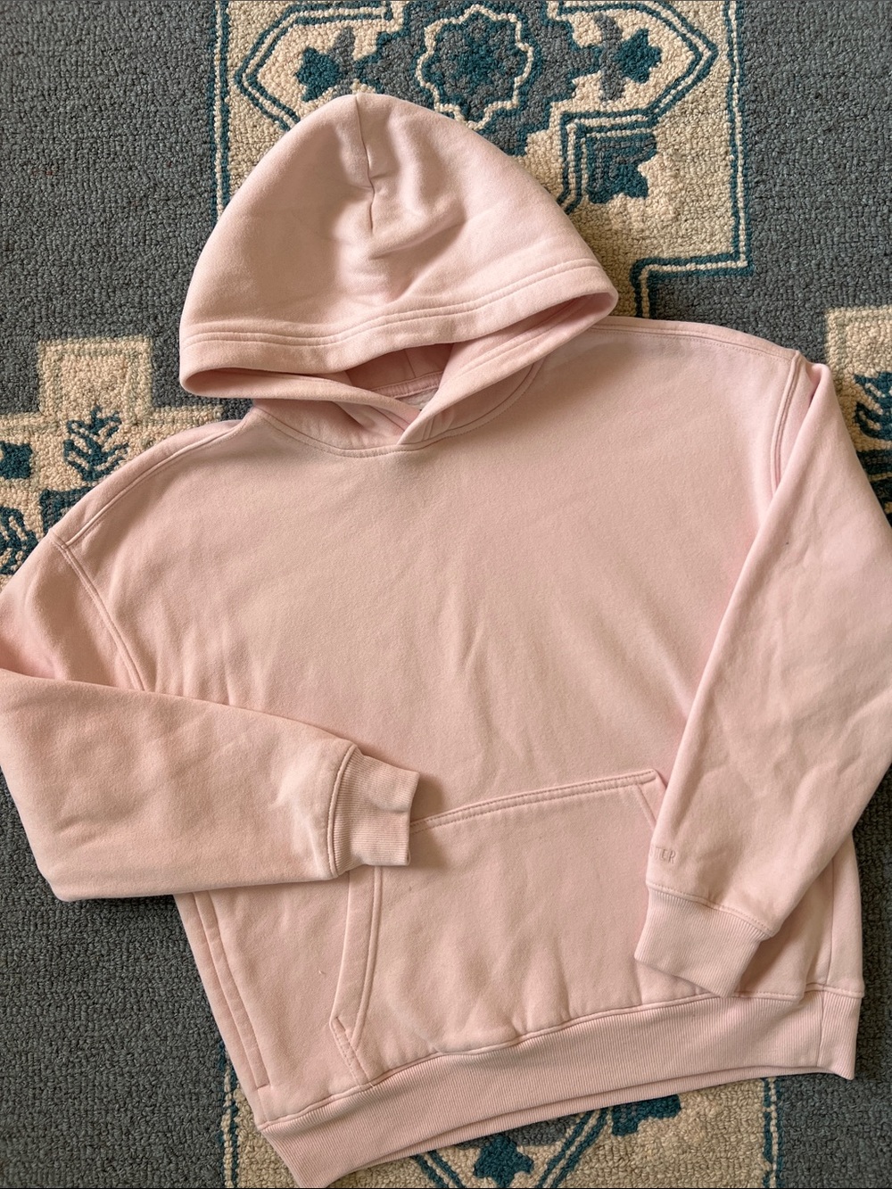 Hollister Light Pink Boxy Fit Hoodie